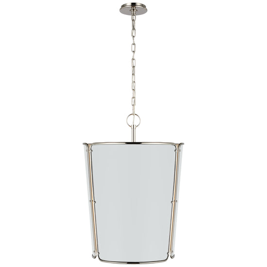 Load image into Gallery viewer, Visual Comfort Signature - S 5646PN-WHT - Six Light Pendant - Hastings - Polished Nickel
