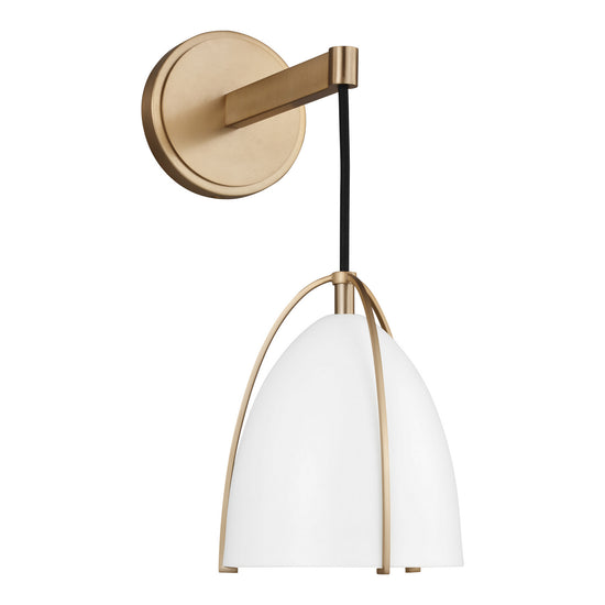 Load image into Gallery viewer, Visual Comfort Studio - 4151801-848 - One Light Wall / Bath Sconce - Norman - Satin Brass
