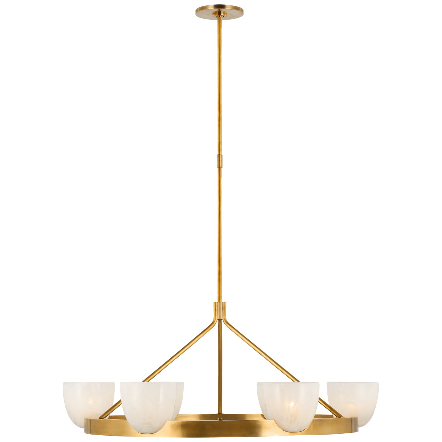Load image into Gallery viewer, Visual Comfort Signature - ARN 5490HAB-WSG - LED Chandelier - Carola - Hand-Rubbed Antique Brass
