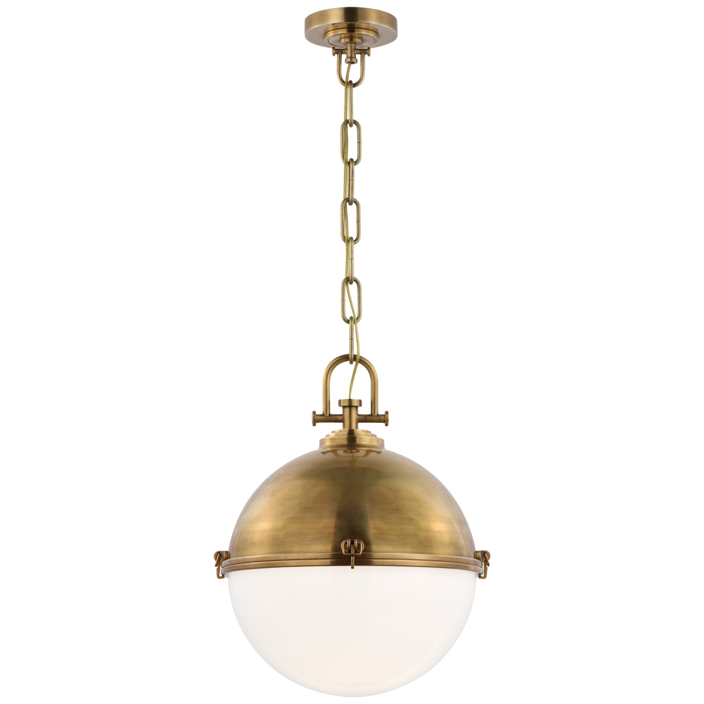Visual Comfort Signature - CHC 5491AB-WG - LED Pendant - Adrian - Antique-Burnished Brass