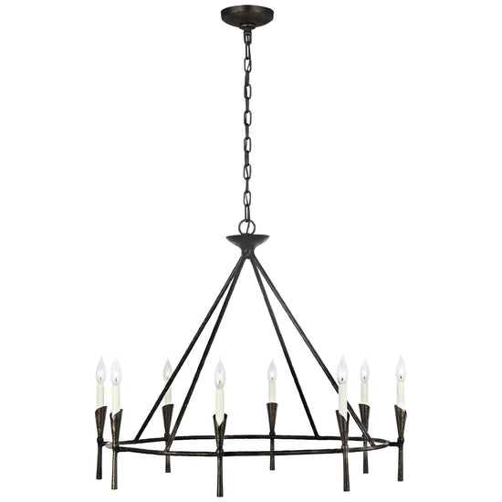 Visual Comfort Signature - CHC 5505AI - LED Chandelier - Aiden - Aged Iron