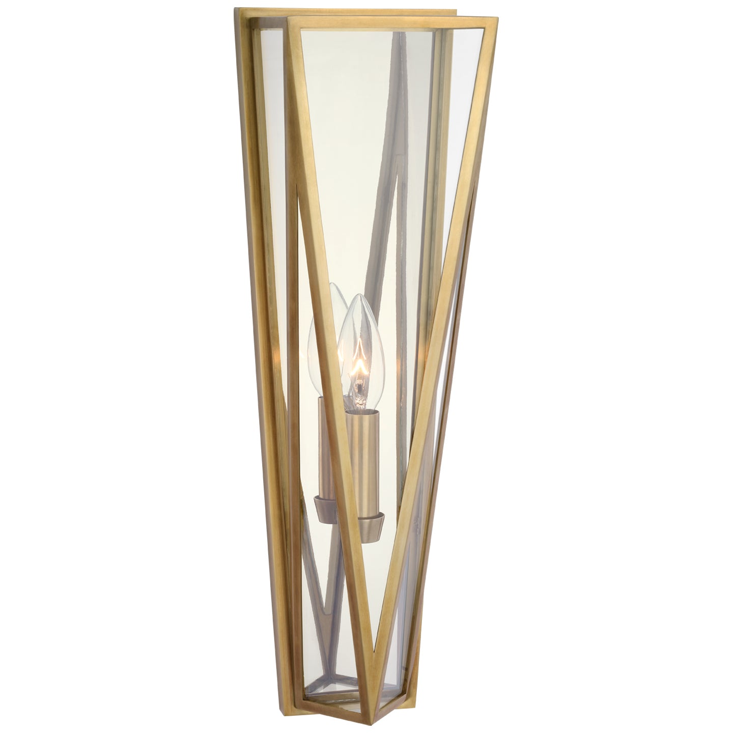 Visual Comfort Signature - JN 2240HAB-CG - LED Wall Sconce - Lorino - Hand-Rubbed Antique Brass