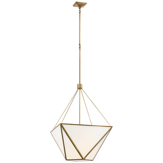 Load image into Gallery viewer, Visual Comfort Signature - JN 5241HAB-WG - LED Lantern - Lorino - Hand-Rubbed Antique Brass
