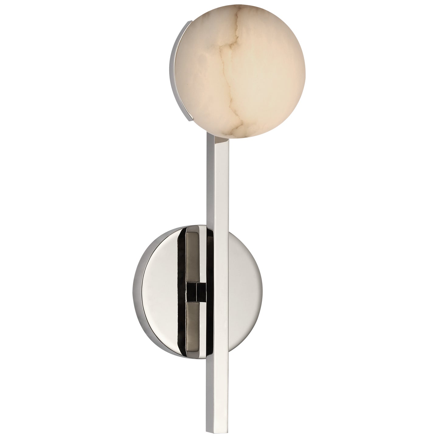 Load image into Gallery viewer, Visual Comfort Signature - KW 2620PN-ALB - LED Wall Sconce - Pedra - Polished Nickel
