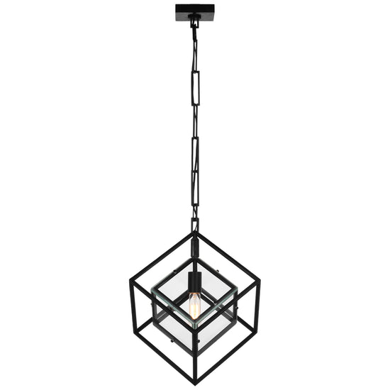 Load image into Gallery viewer, Visual Comfort Signature - KW 5023AI-CG - LED Pendant - Cubed - Aged Iron
