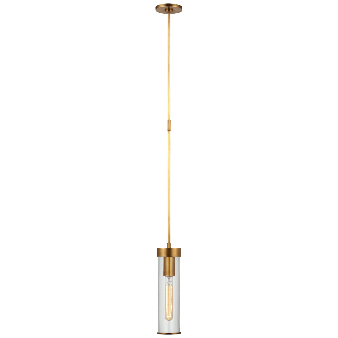 Load image into Gallery viewer, Visual Comfort Signature - KW 5116AB-CG - LED Pendant - Liaison - Antique-Burnished Brass
