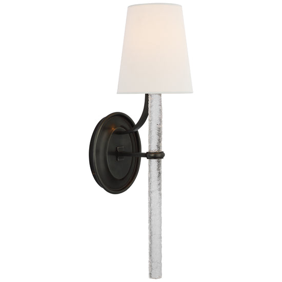 Load image into Gallery viewer, Visual Comfort Signature - S 2325BZ/CWG-L - LED Wall Sconce - Abigail - Bronze and Clear Wavy Glass
