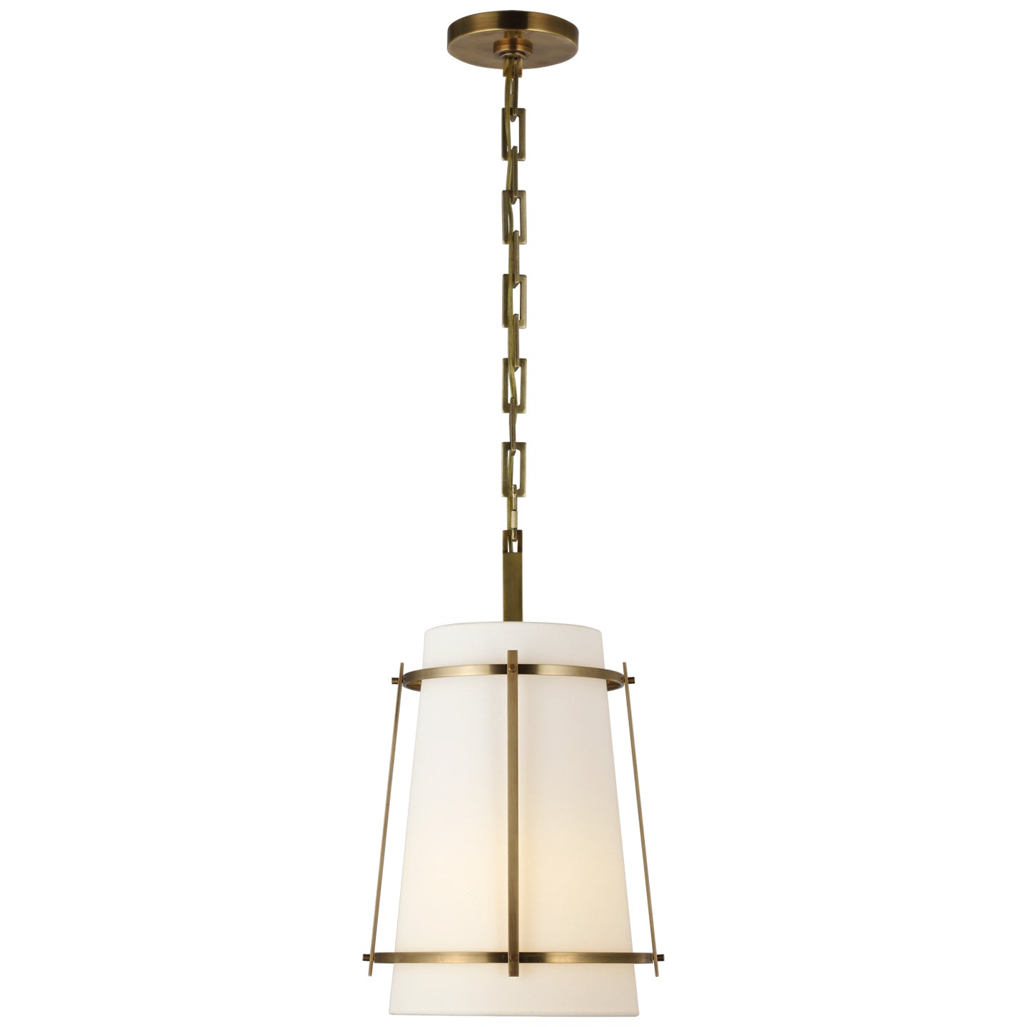 Load image into Gallery viewer, Visual Comfort Signature - S 5685HAB-L/FA - LED Pendant - Callaway - Hand-Rubbed Antique Brass
