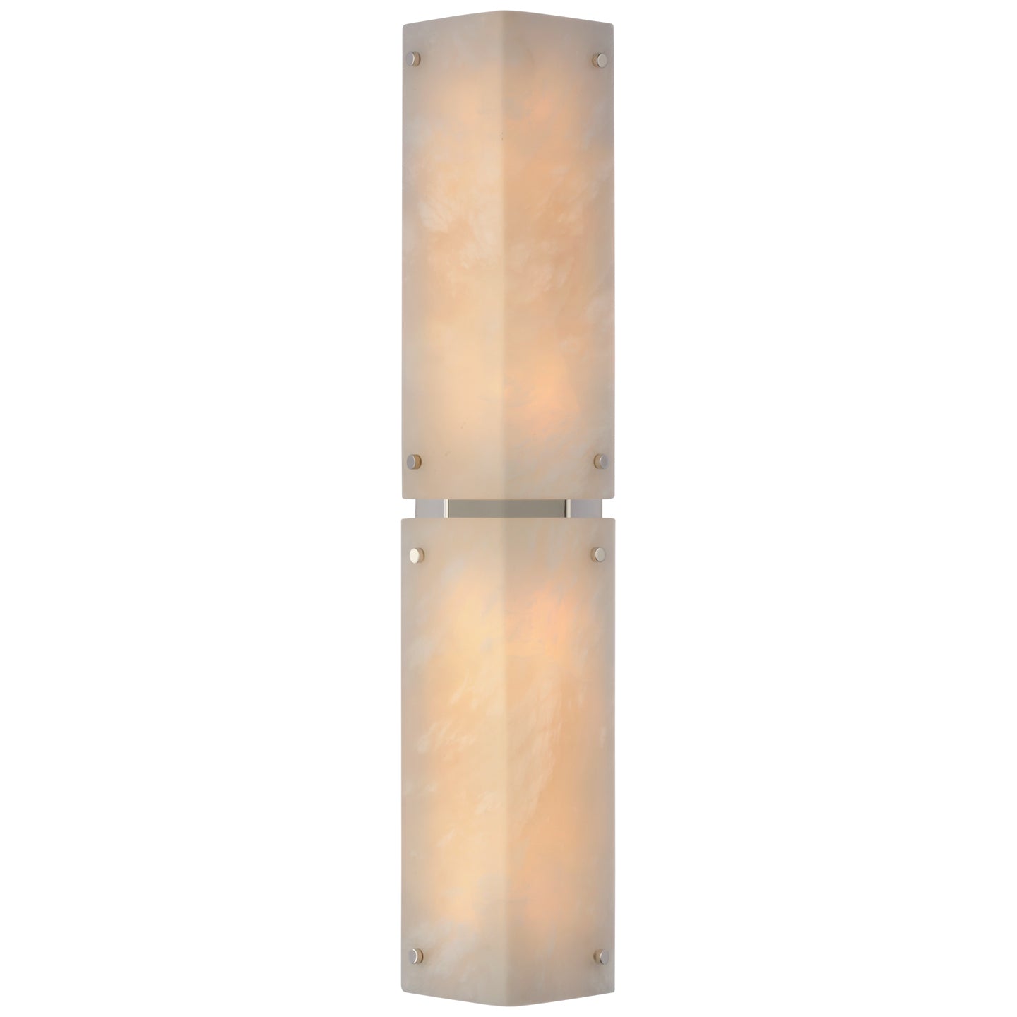Visual Comfort Signature - ARN 2044ALB/PN - LED Wall Sconce - Clayton - Alabaster and Polished Nickel