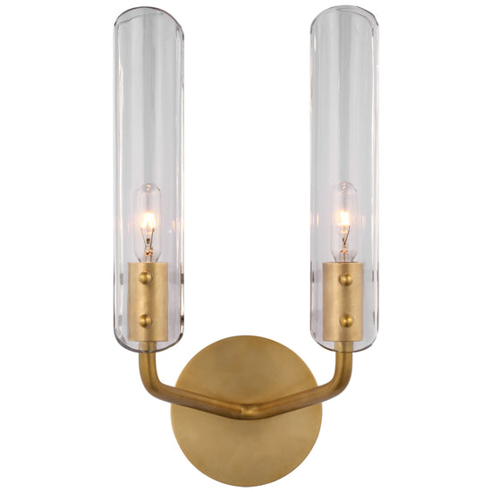 Visual Comfort Signature - ARN 2481HAB-CG - LED Wall Sconce - Casoria - Hand-Rubbed Antique Brass