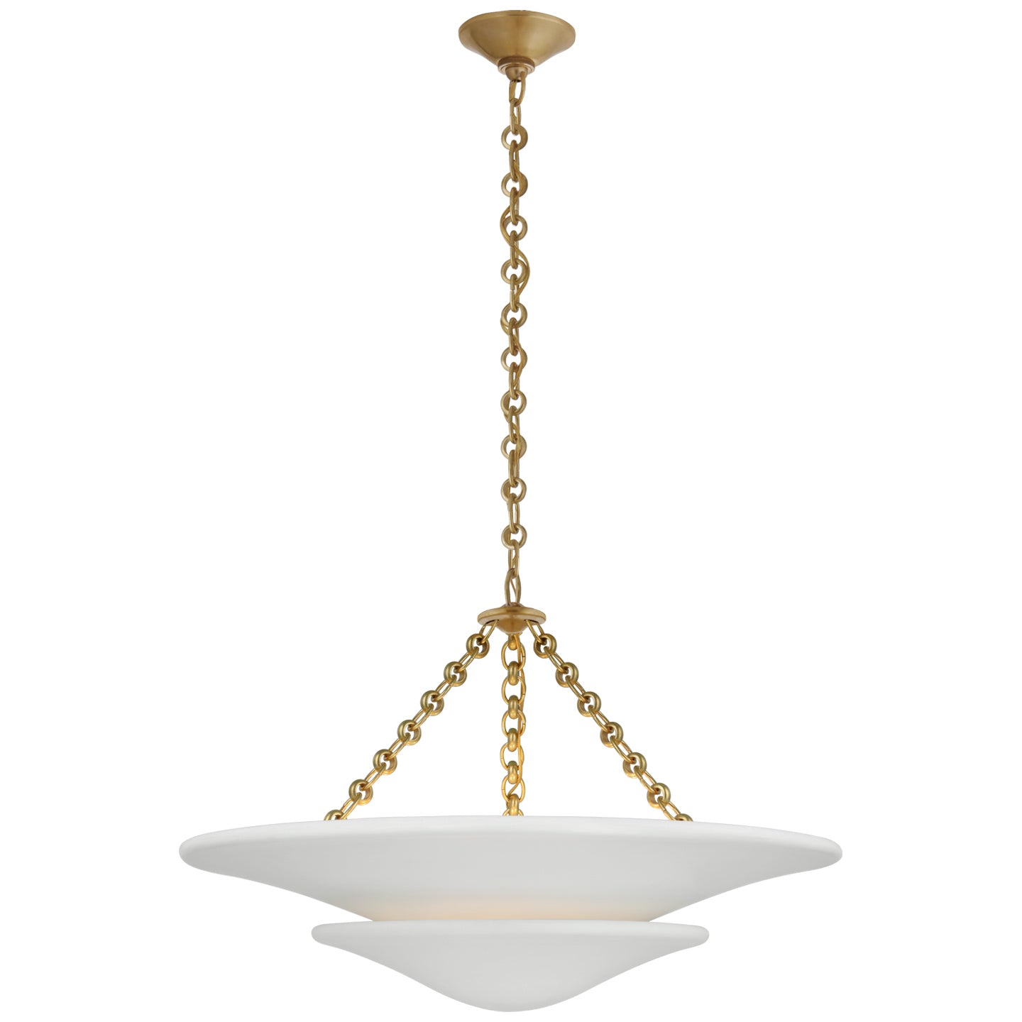 Load image into Gallery viewer, Visual Comfort Signature - ARN 5425HAB-PW - LED Chandelier - Mollino - Hand-Rubbed Antique Brass
