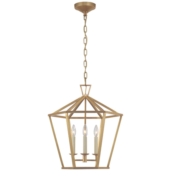 Visual Comfort Signature - CHC 5227AB - LED Lantern - Darlana Hex - Antique-Burnished Brass