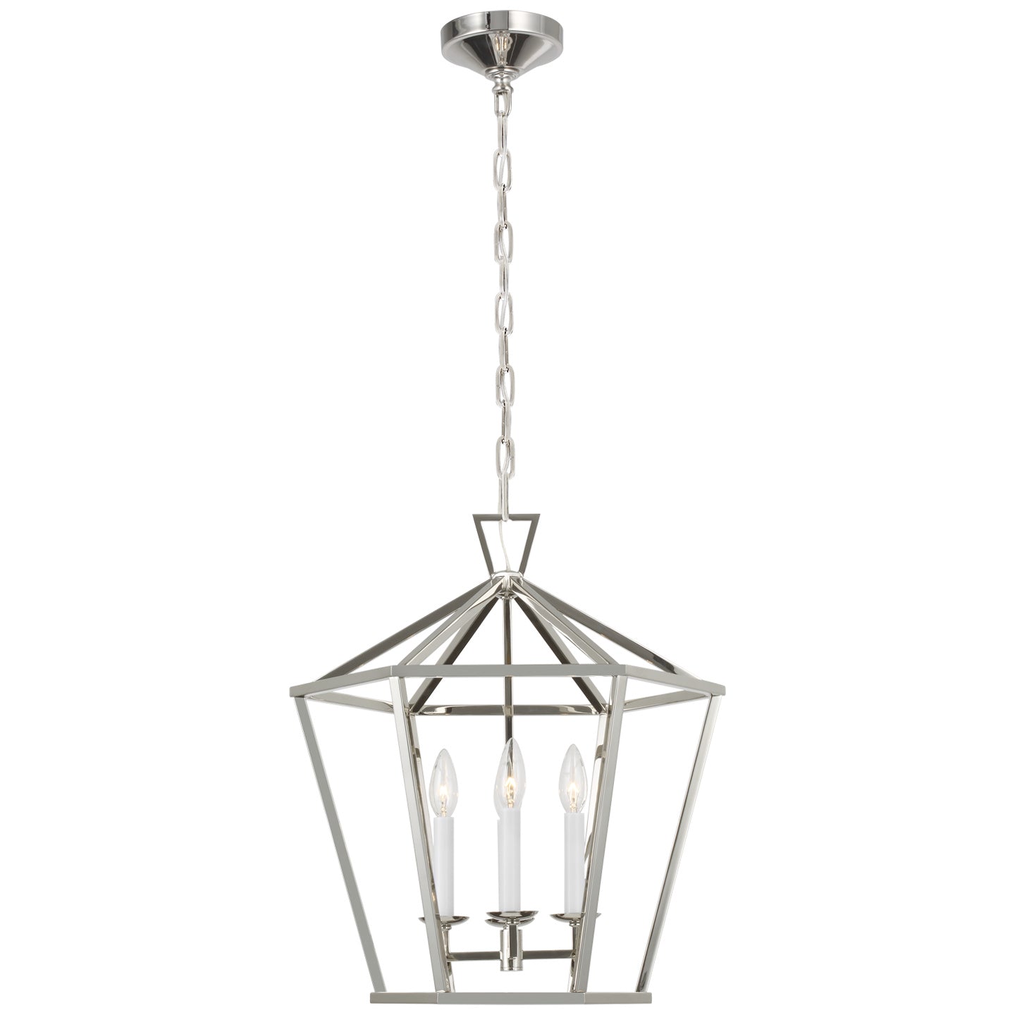 Load image into Gallery viewer, Visual Comfort Signature - CHC 5227PN - LED Lantern - Darlana Hex - Polished Nickel
