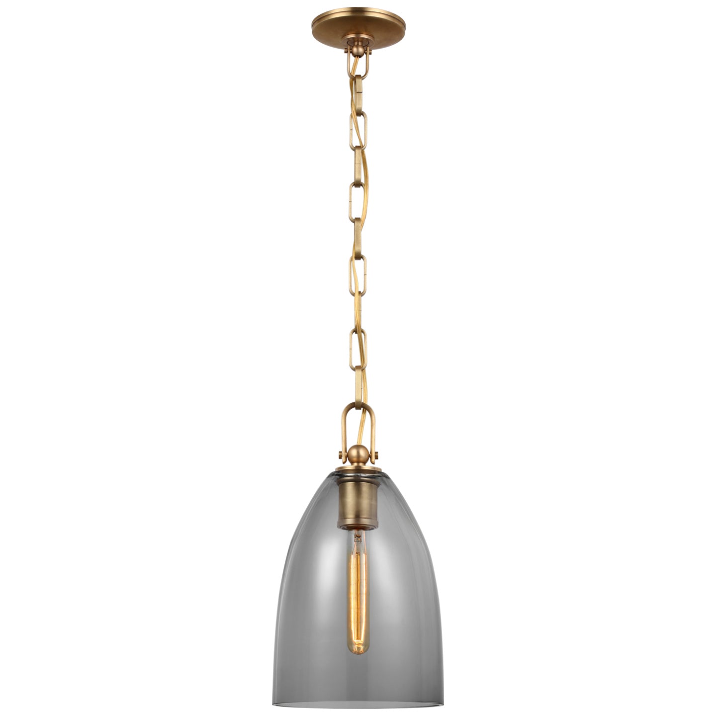Visual Comfort Signature - CHC 5425AB-SMG - LED Pendant - Andros - Antique-Burnished Brass