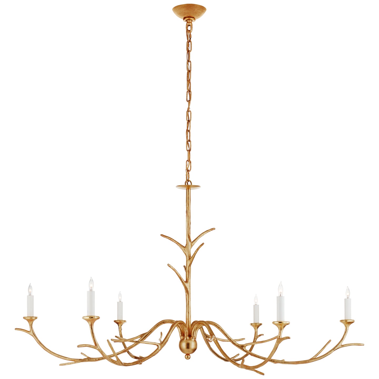 Load image into Gallery viewer, Visual Comfort Signature - JN 5076AGL - Six Light Chandelier - Iberia - Antique Gold Leaf
