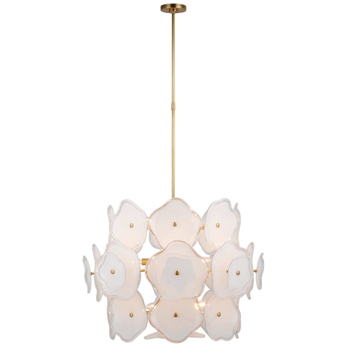 Load image into Gallery viewer, Visual Comfort Signature - KS 5067SB-CRE - LED Chandelier - Leighton - Soft Brass
