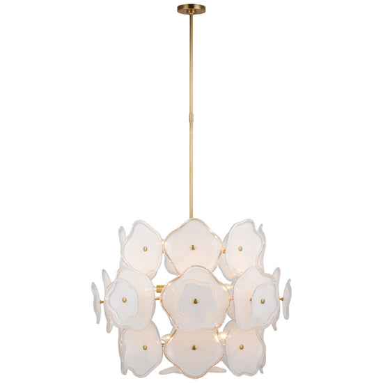 Load image into Gallery viewer, Visual Comfort Signature - KS 5067SB-CRE - LED Chandelier - Leighton - Soft Brass
