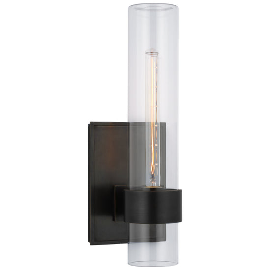Load image into Gallery viewer, Visual Comfort Signature - S 2169BZ-CG - LED Outdoor Wall Sconce - Presidio - Bronze
