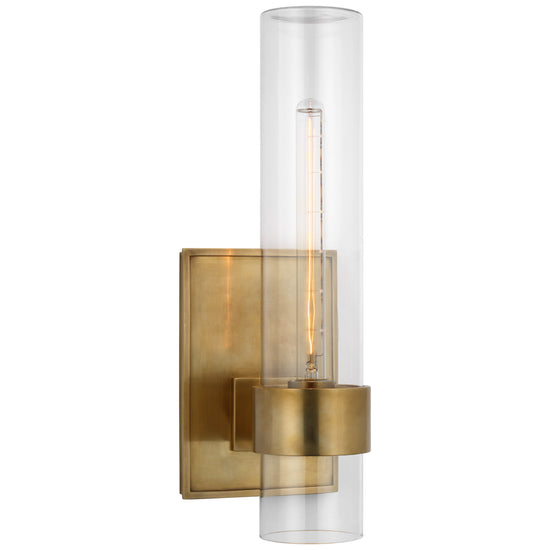 Visual Comfort Signature - S 2169HAB-CG - LED Outdoor Wall Sconce - Presidio - Hand-Rubbed Antique Brass