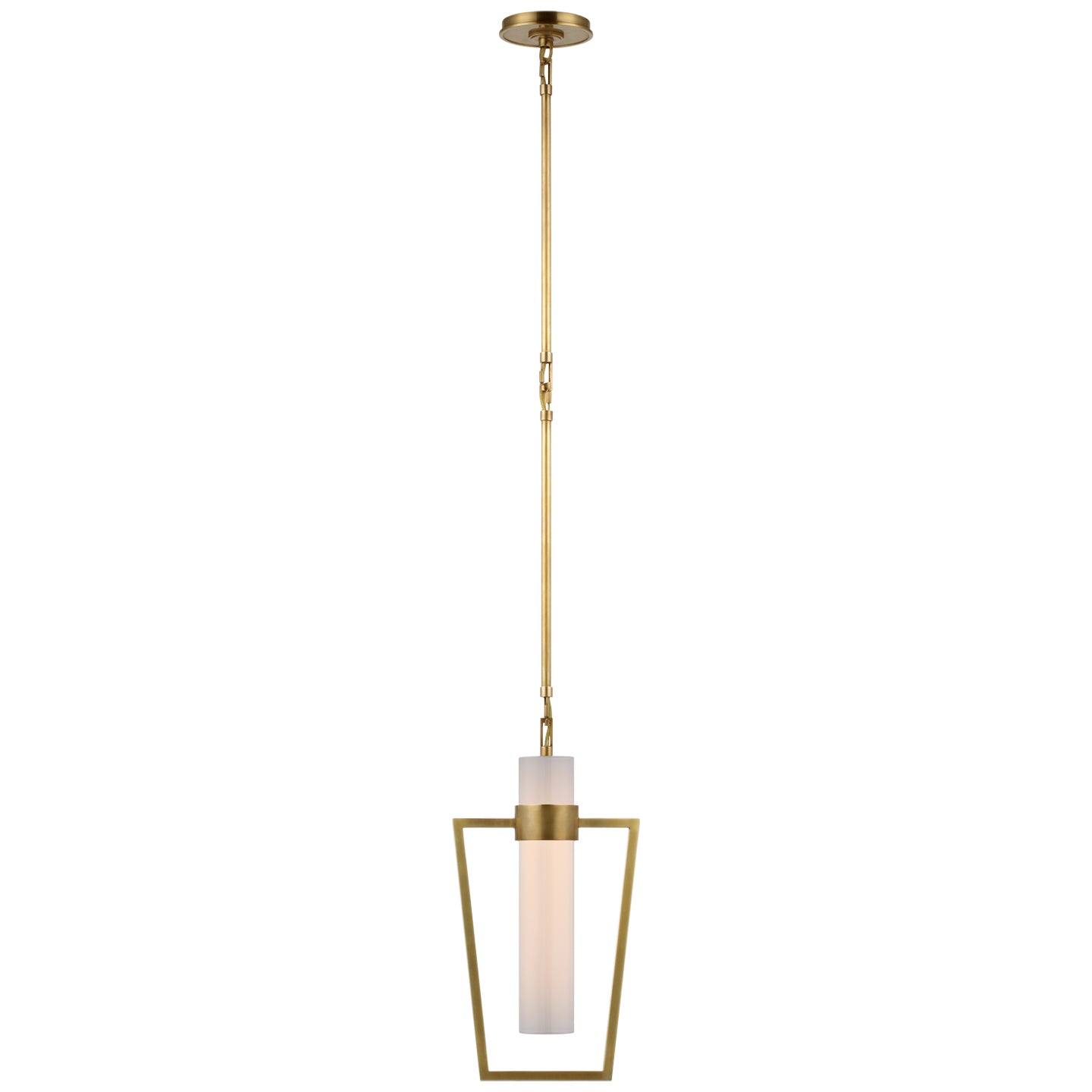 Load image into Gallery viewer, Visual Comfort Signature - S 5676HAB-WG - LED Pendant - Presidio - Hand-Rubbed Antique Brass
