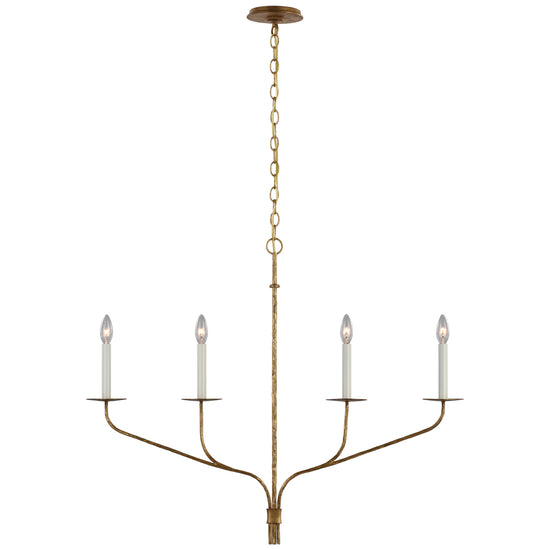 Load image into Gallery viewer, Visual Comfort Signature - S 5750GI - LED Linear Chandelier - Belfair - Gilded Iron
