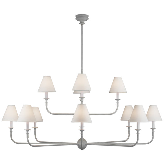 Load image into Gallery viewer, Visual Comfort Signature - TOB 5453SG-L - LED Chandelier - Piaf - Swedish Gray
