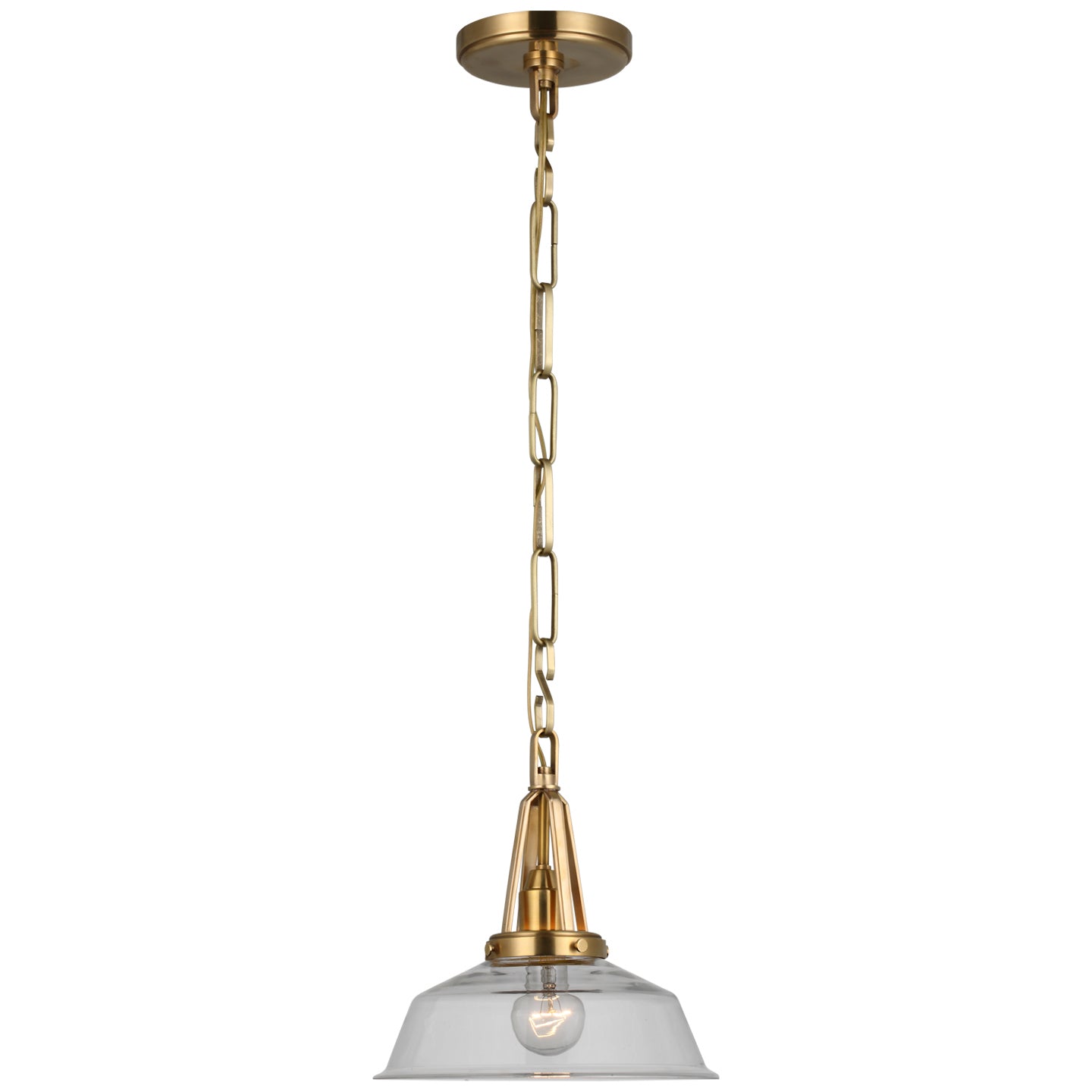 Load image into Gallery viewer, Visual Comfort Signature - CHC 5460AB-CG - LED Pendant - Layton - Antique-Burnished Brass
