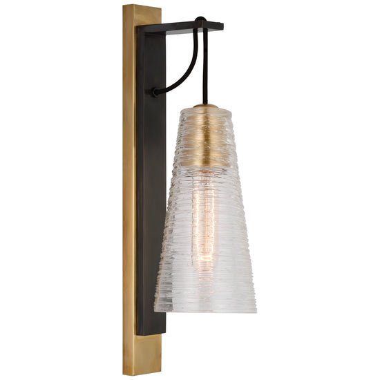 Visual Comfort Signature - S 2348BZ/SB-CRG - LED Wall Sconce - Reve - Bronze and Soft Brass