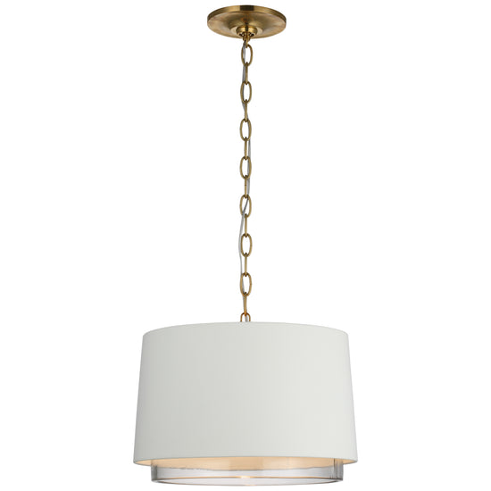 Load image into Gallery viewer, Visual Comfort Signature - S 5121WHT/CG - LED Pendant - Sydney - Soft Brass
