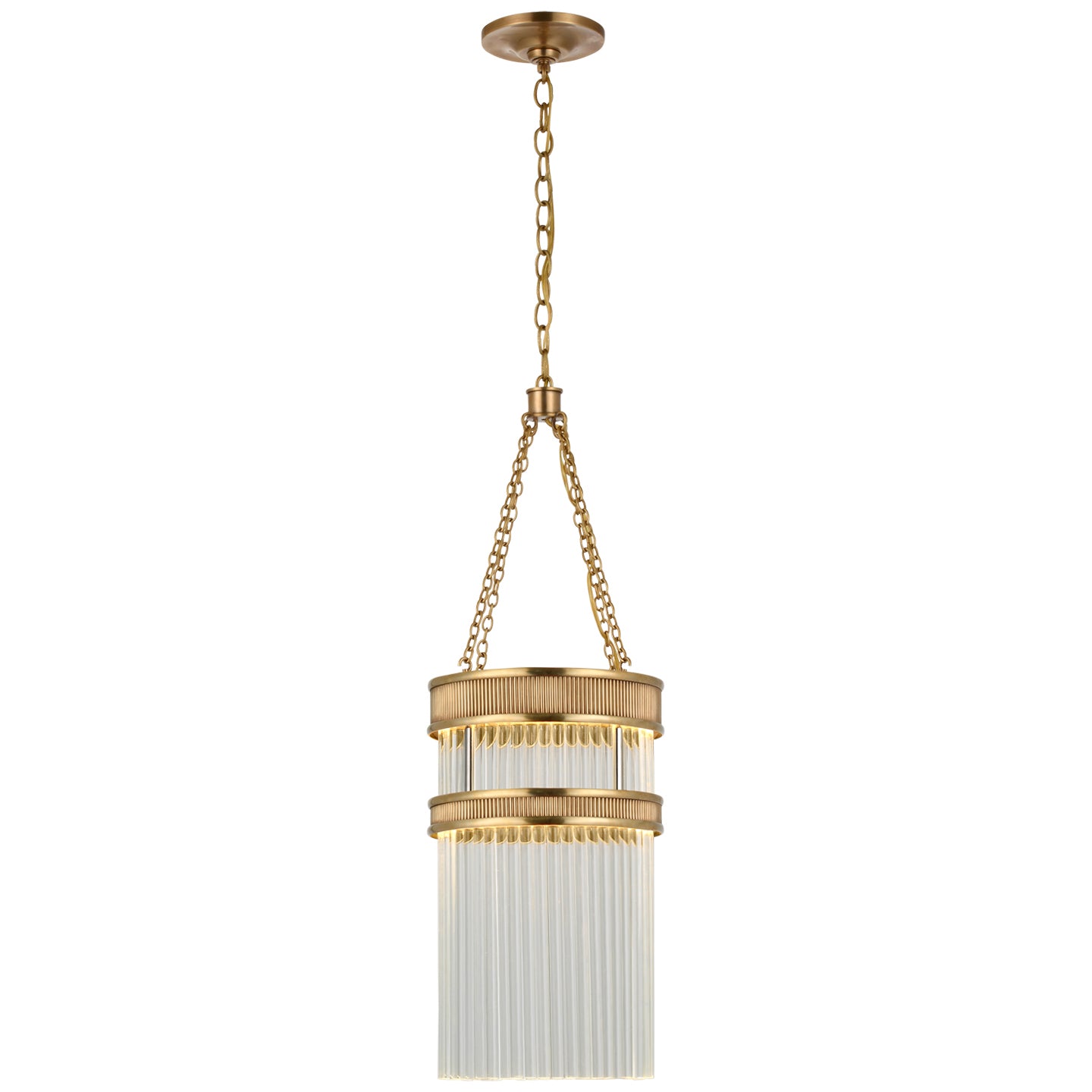 Load image into Gallery viewer, Visual Comfort Signature - S 5170SB-CG - LED Chandelier - Menil - Soft Brass

