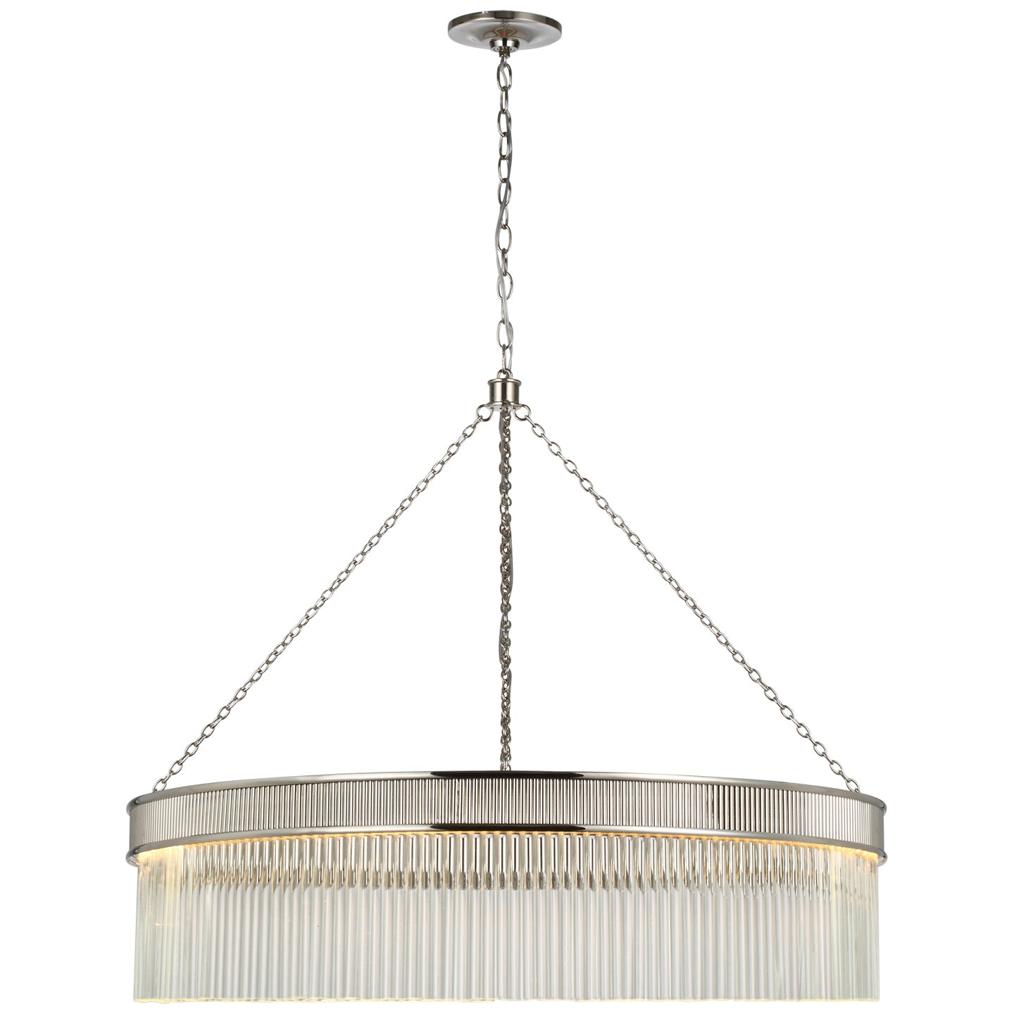 Load image into Gallery viewer, Visual Comfort Signature - S 5172PN-CG - LED Chandelier - Menil - Polished Nickel
