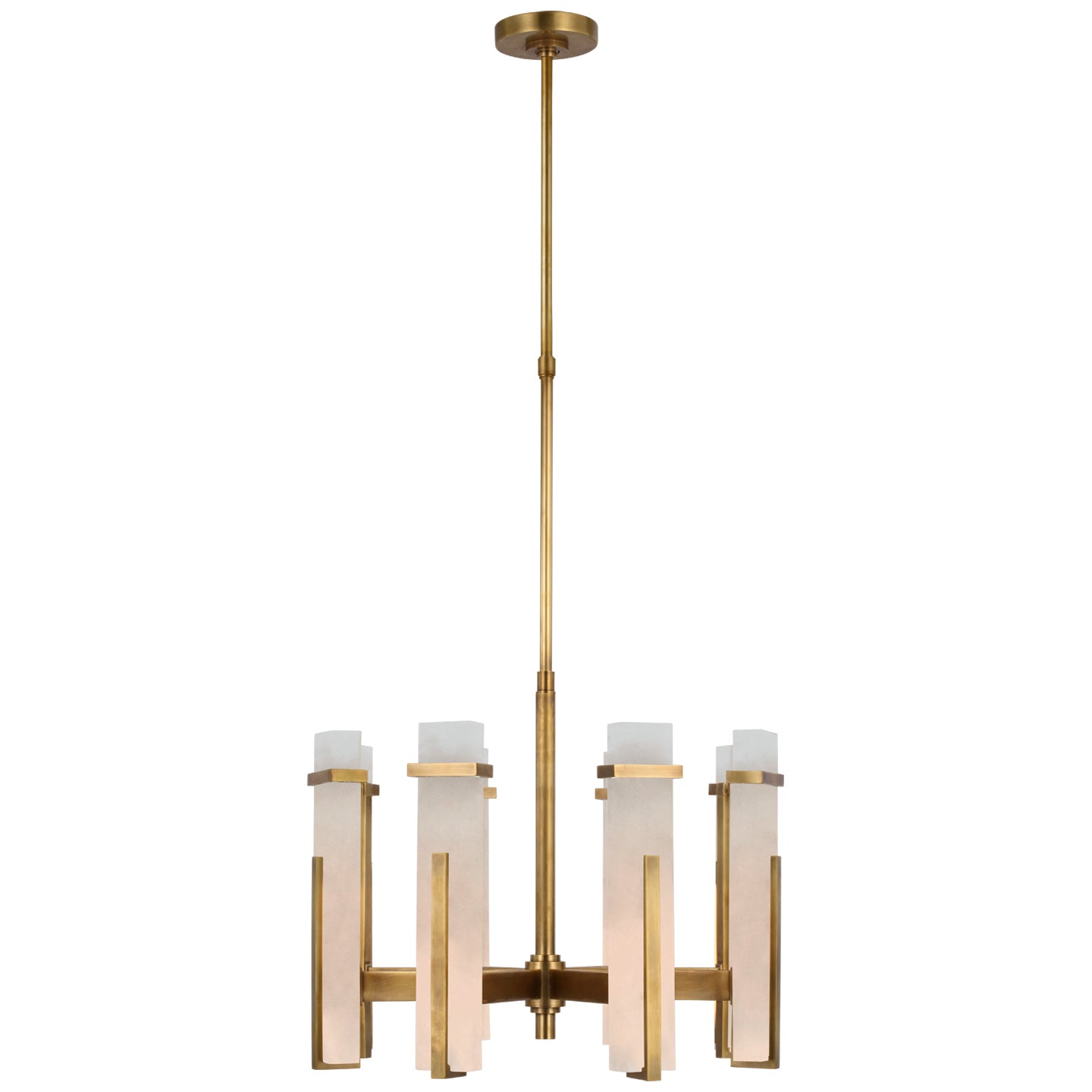 Load image into Gallery viewer, Visual Comfort Signature - S 5911HAB-ALB - LED Chandelier - Malik - Hand-Rubbed Antique Brass
