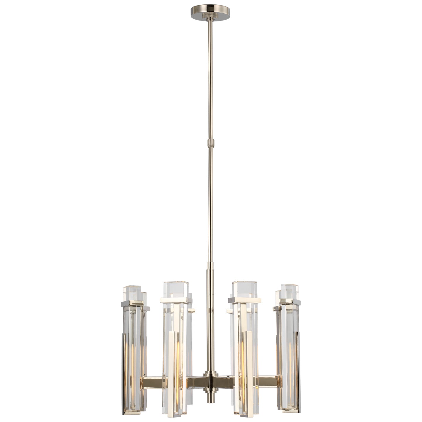 Load image into Gallery viewer, Visual Comfort Signature - S 5911PN-CG - LED Chandelier - Malik - Polished Nickel
