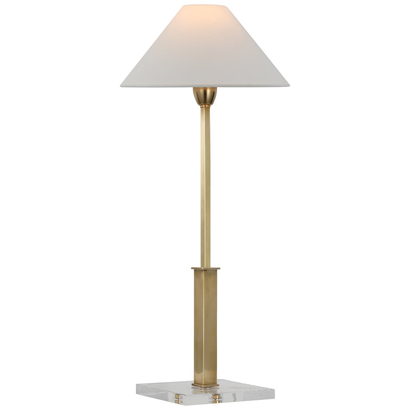 Load image into Gallery viewer, Visual Comfort Signature - SP 3510HAB/CG-L - LED Table Lamp - Asher - Hand-Rubbed Antique Brass and Crystal
