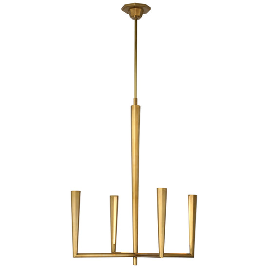 Visual Comfort Signature - TOB 5710HAB - LED Chandelier - Galahad - Hand-Rubbed Antique Brass