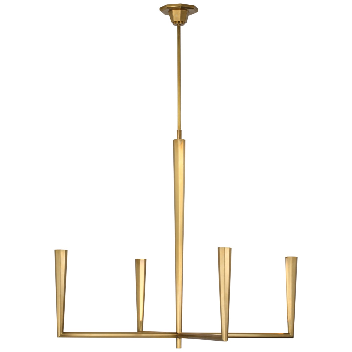 Load image into Gallery viewer, Visual Comfort Signature - TOB 5712HAB - LED Chandelier - Galahad - Hand-Rubbed Antique Brass
