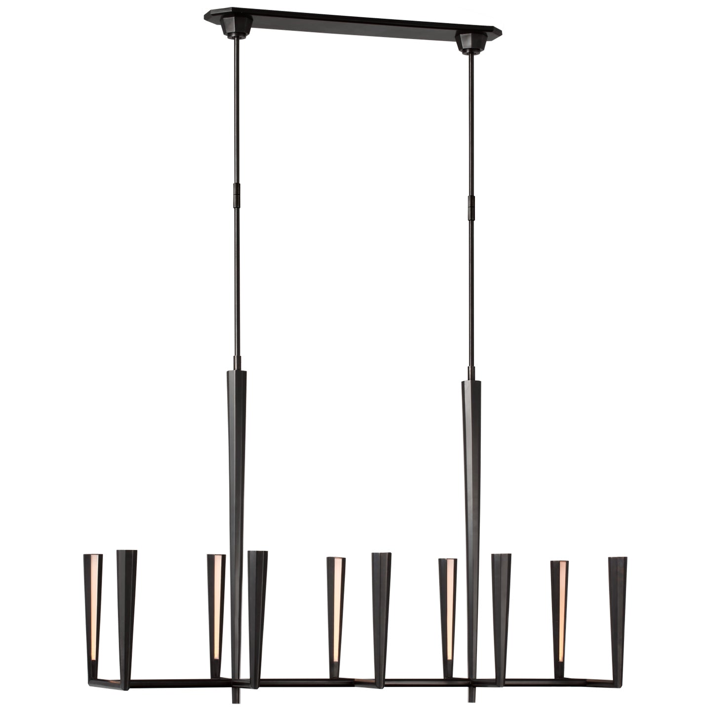 Load image into Gallery viewer, Visual Comfort Signature - TOB 5715BZ - LED Linear Chandelier - Galahad - Bronze
