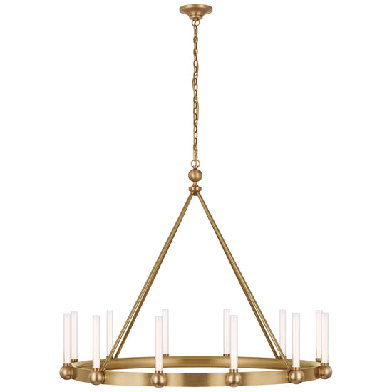Load image into Gallery viewer, Visual Comfort Signature - TOB 5776HAB-WG - LED Chandelier - Jeffery - Hand-Rubbed Antique Brass
