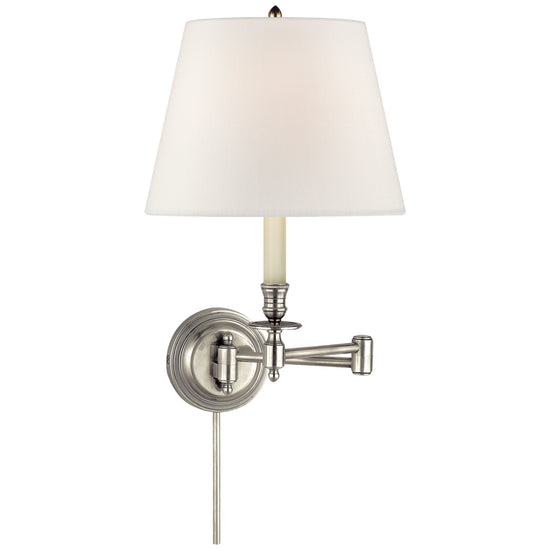 Load image into Gallery viewer, Visual Comfort Signature - S 2010AN-L - One Light Swing Arm Wall Sconce - Candle Stick - Antique Nickel
