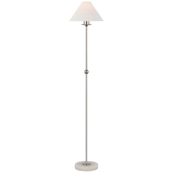 Visual Comfort Signature - CHA 9145PN/ALB-L - LED Floor Lamp - Caspian - Polished Nickel and Alabaster