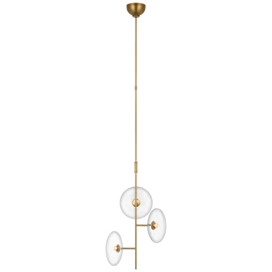 Load image into Gallery viewer, Visual Comfort Signature - S 5690HAB-CG - LED Chandelier - Calvino - Hand-Rubbed Antique Brass
