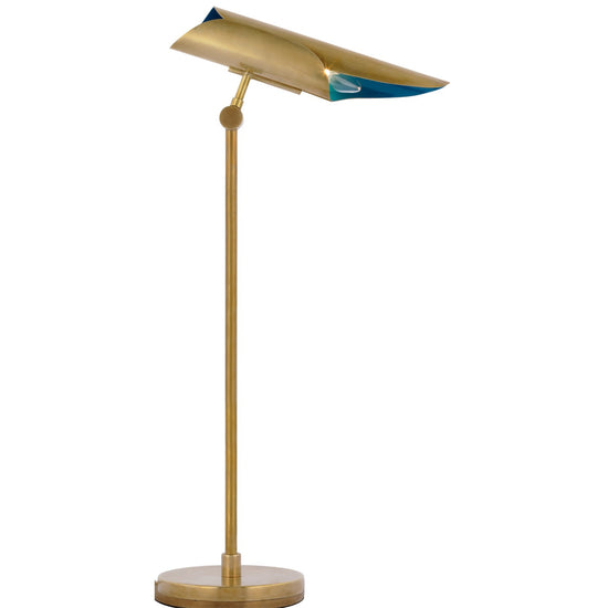 Load image into Gallery viewer, Visual Comfort Signature - CD 3020SB/RB - LED Desk Lamp - Flore - Soft Brass and Riviera Blue
