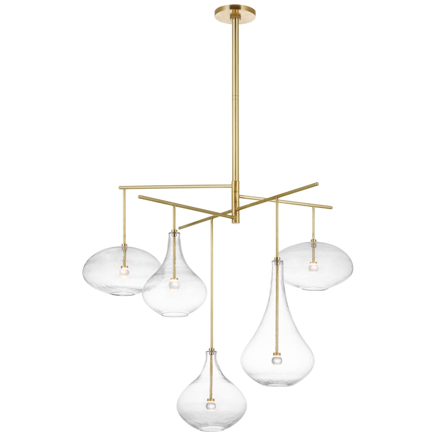Load image into Gallery viewer, Visual Comfort Signature - CD 5025SB-CG - LED Chandelier - Lomme - Soft Brass
