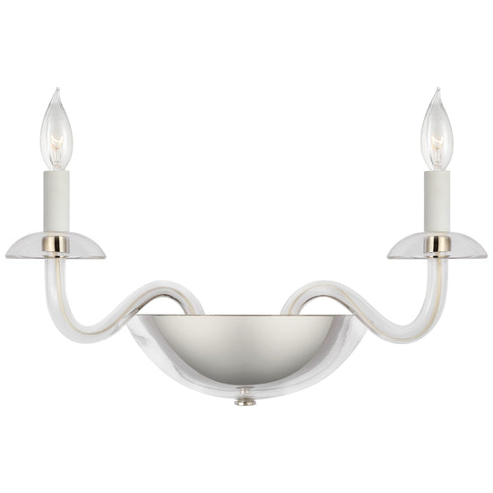 Load image into Gallery viewer, Visual Comfort Signature - PCD 2020CG/PN - LED Wall Sconce - Brigitte - Clear Glass and Polished Nickel
