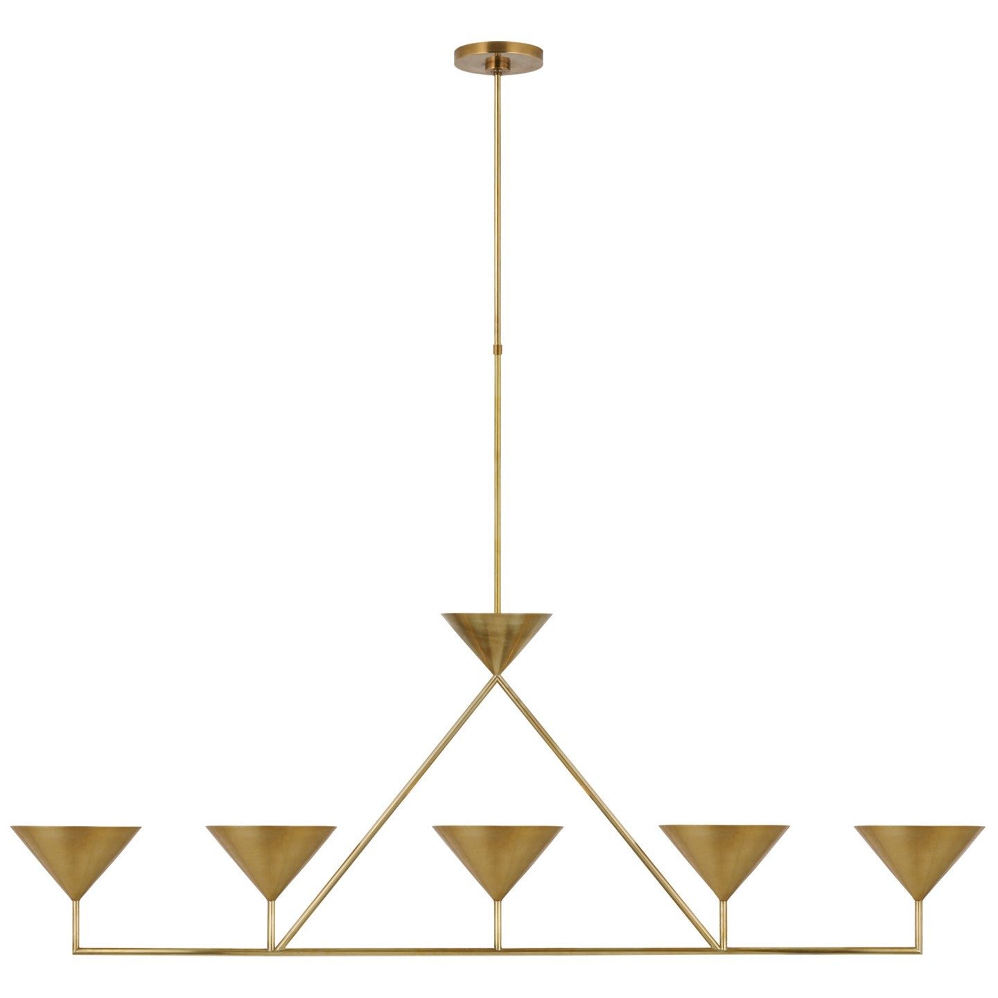 Load image into Gallery viewer, Visual Comfort Signature - PCD 5216HAB - LED Linear Chandelier - Orsay - Hand-Rubbed Antique Brass
