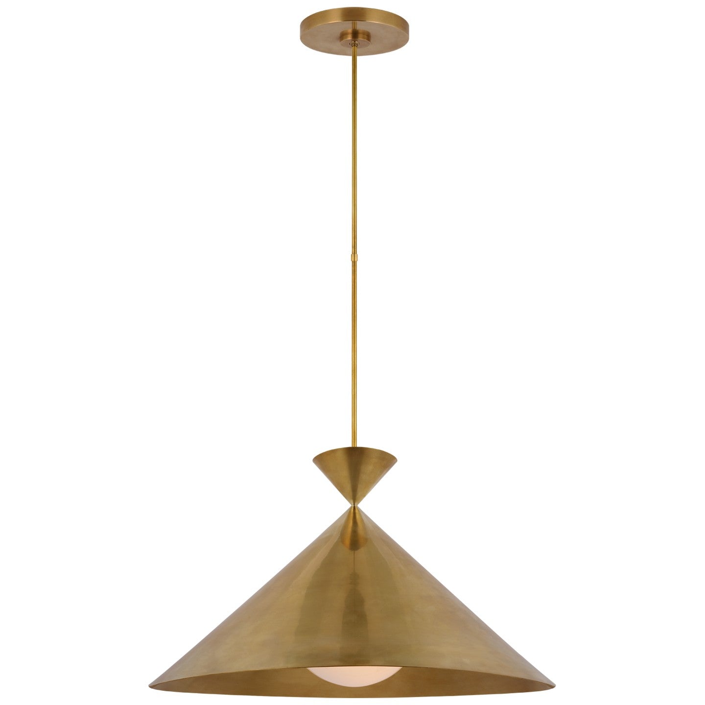 Load image into Gallery viewer, Visual Comfort Signature - PCD 5220HAB-WG - LED Pendant - Orsay - Hand-Rubbed Antique Brass

