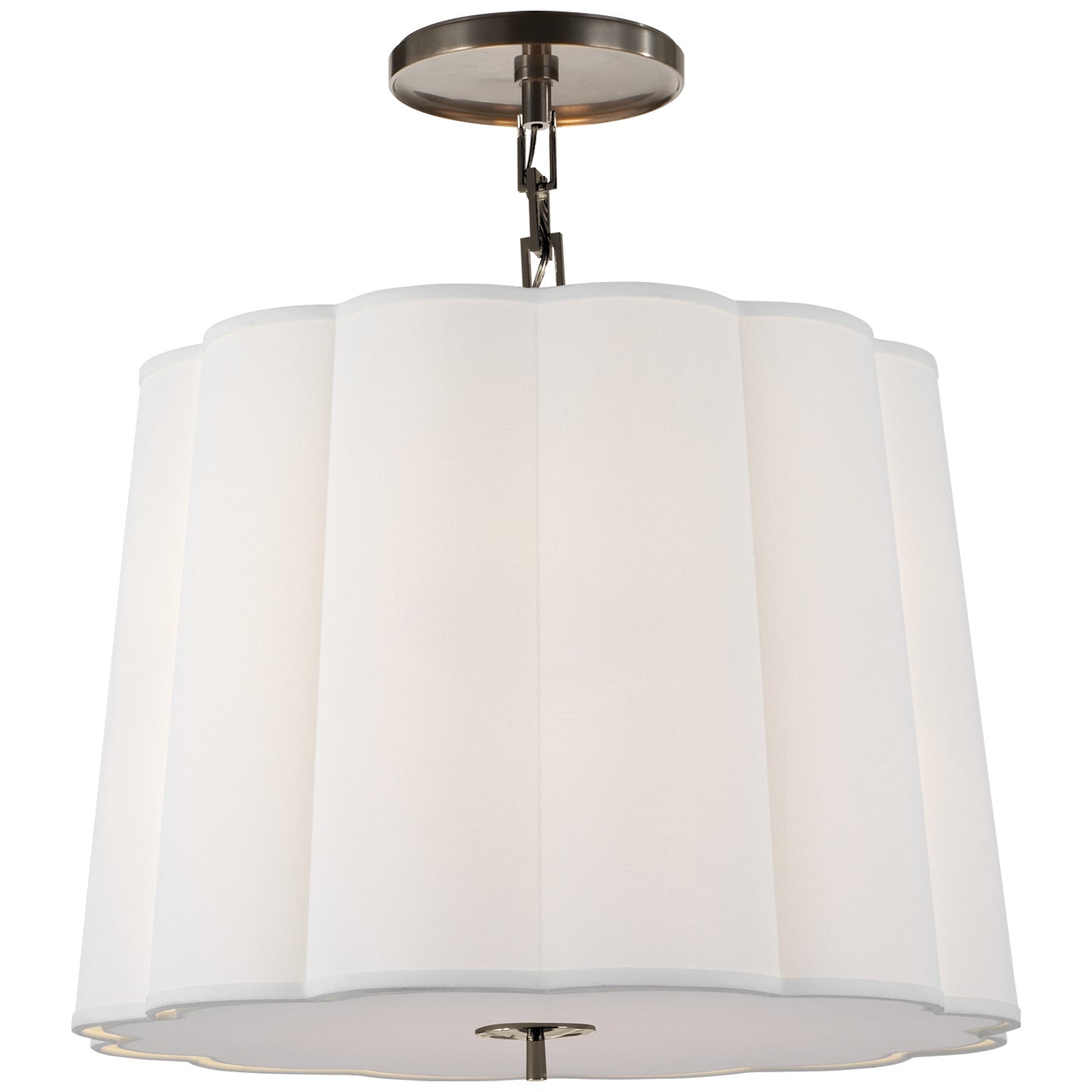 Load image into Gallery viewer, Visual Comfort Signature - BBL 5015BZ-L - Five Light Hanging Lantern - Simple Scallop - Bronze
