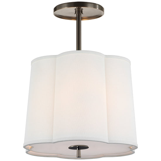 Visual Comfort Signature - BBL 5016BZ-L - Three Light Hanging Lantern - Simple Scallop - Bronze