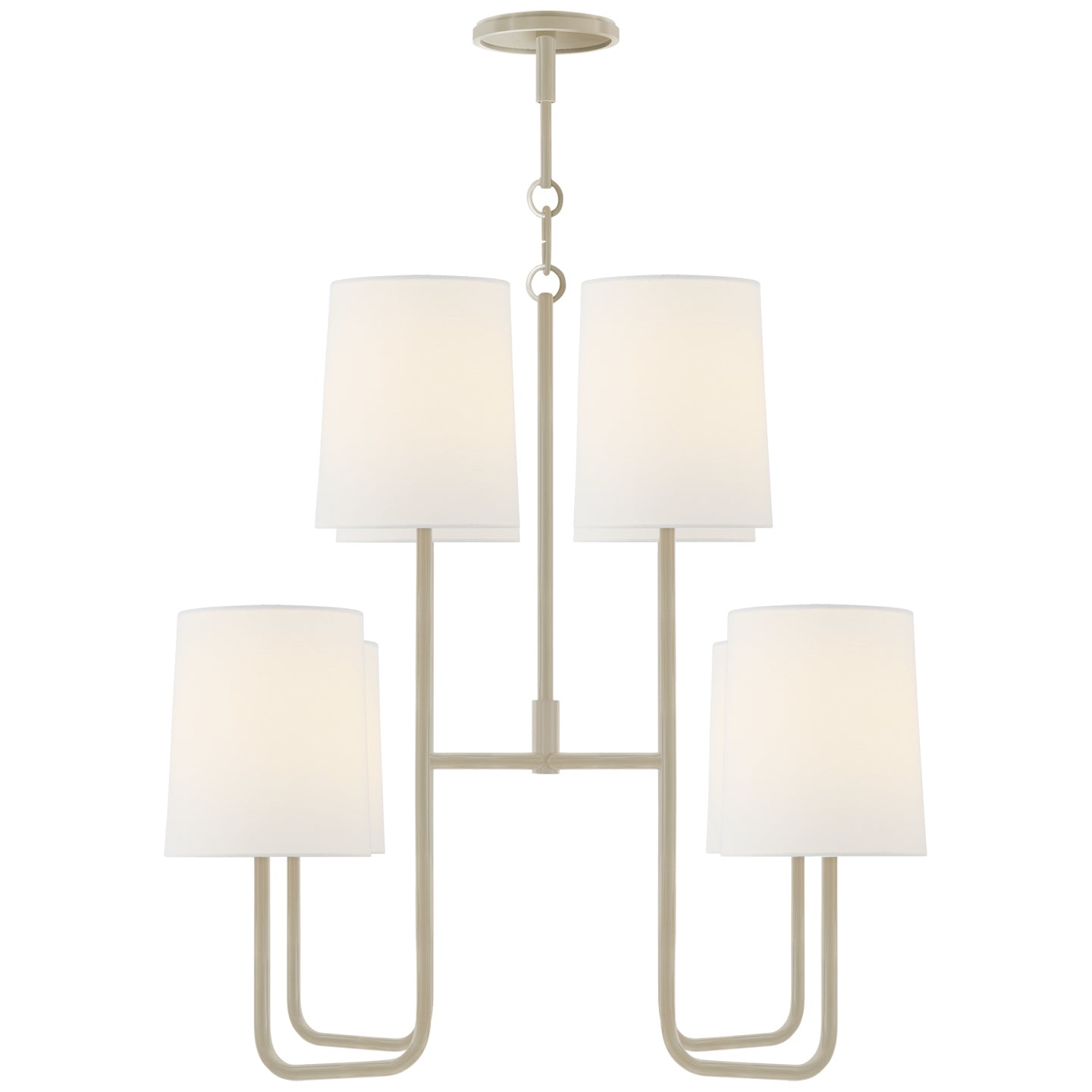 Load image into Gallery viewer, Visual Comfort Signature - BBL 5081CW-L - Eight Light Chandelier - Go lightly - China White

