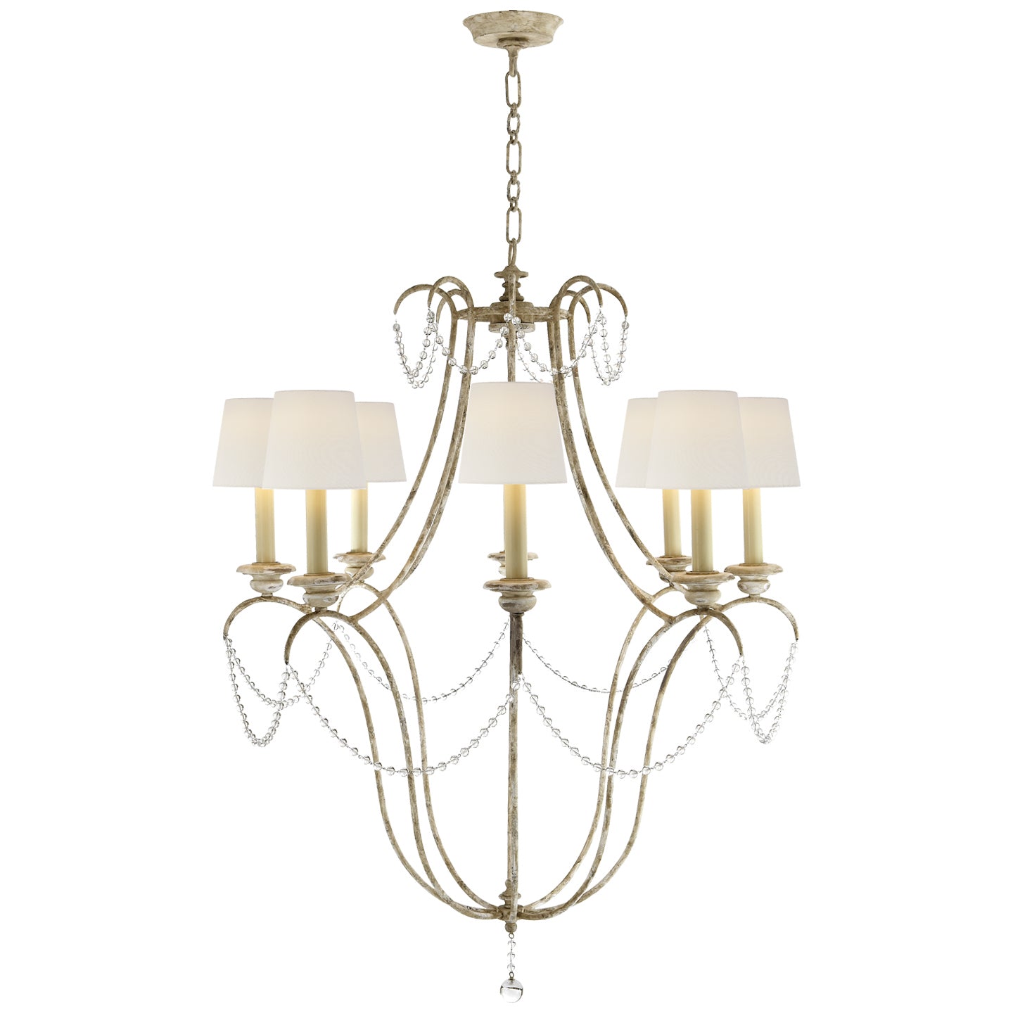 Load image into Gallery viewer, Visual Comfort Signature - CHC 1554OW-L - Eight Light Chandelier - Montmarte - Old White
